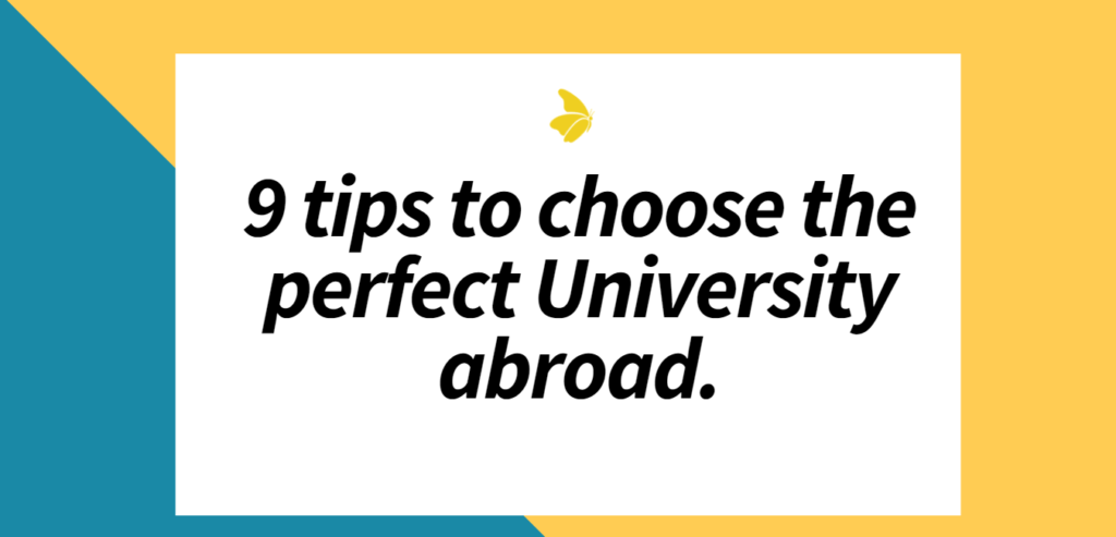 9 tips to choose the perfect university abroad